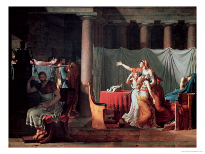 Lictors Bearing to Brutus the Bodies of His Sons by Jacques-Louis David
